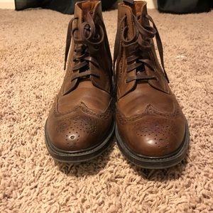 GORDON RUSH STAFFORD WINGTIP ANKLE BOOT BROWN